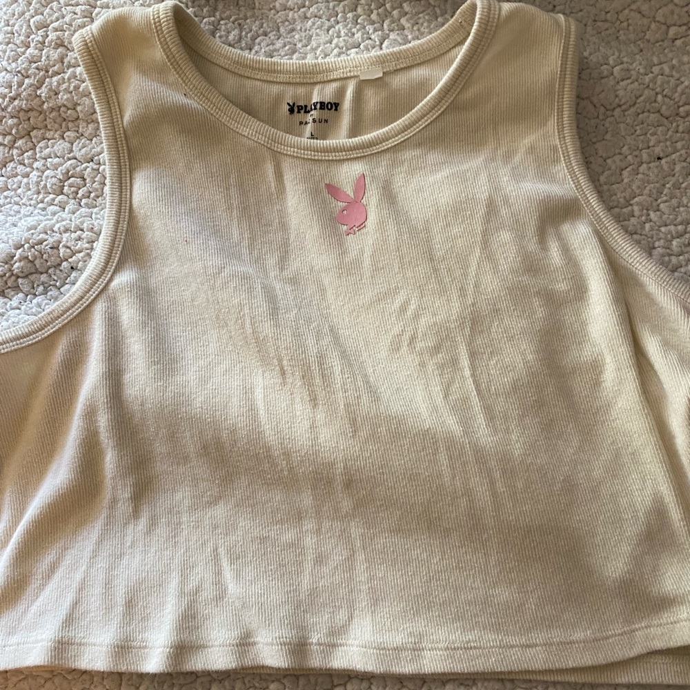 Playboy cropped tank